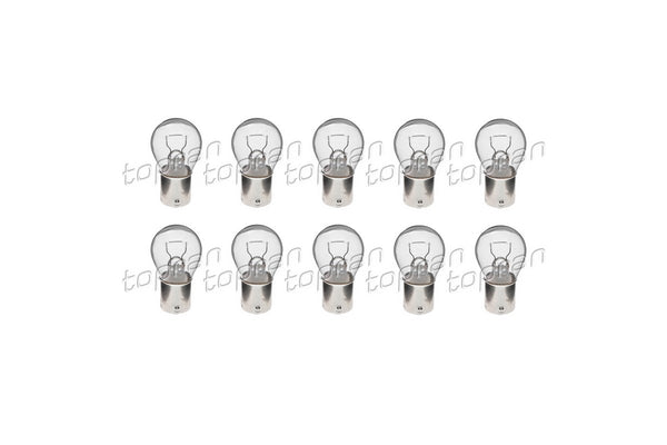 Bulb 12V 21W BA15S P21W Pack of 10 - 07509063574X10